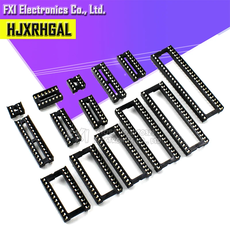 10 шт. IC розетки DIP6 DIP8 DIP14 DIP16 DIP18 DIP20 DIP28 DIP40 контактный разъем DIP разъем на возраст 6, 8, 14, 16, 18, 20, 24, 28 40 pin-код