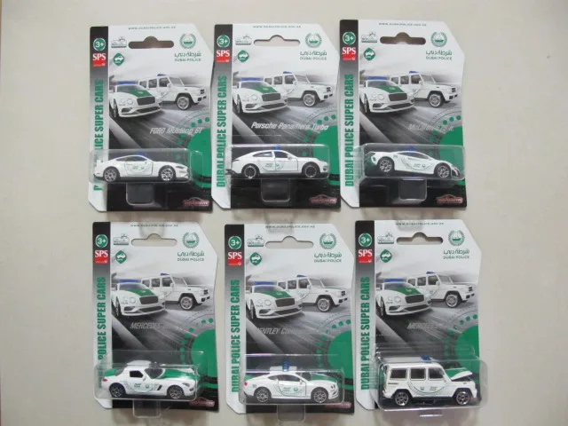 

NEW 1/64 Majorette Dubai Police Car FORD BENZ AMG McLaren Bentleys Porsche Diecast Collection Simulation Alloy Model Car