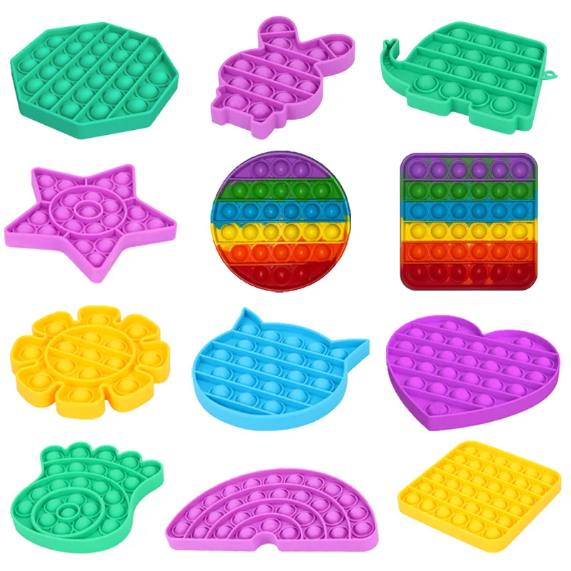 

4/9pcs/Set Multi Size Decompression Silica Gel Toy Irritability Restlessness Autism Needs Soft Children Adult Toys Gift