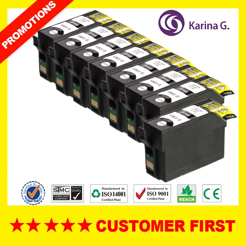 

Compatible Ink Cartridges for T1361 Suit for Epson Workforce K101 K201 K301 etc.