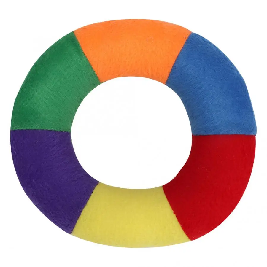 3 шт. плюшевый питомец цветная форма пончика звучащие зубы Чистка жевание кусая