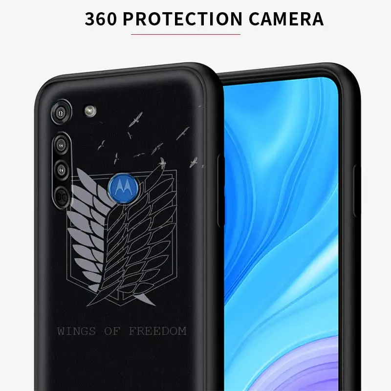 

Phone Case for Motorola G Stylue G8 G9 Play Lite One Fusion Hyper G Power E7 E6S Edge Plus Soft Coque Attack On Titan Anime