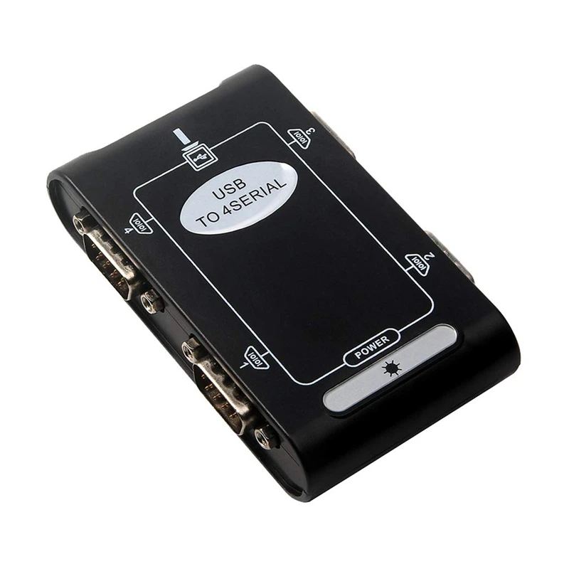 AMS 4 порт RS232 к USB 2 0 адаптер Последовательный DB9 COM конвертер контроллер
