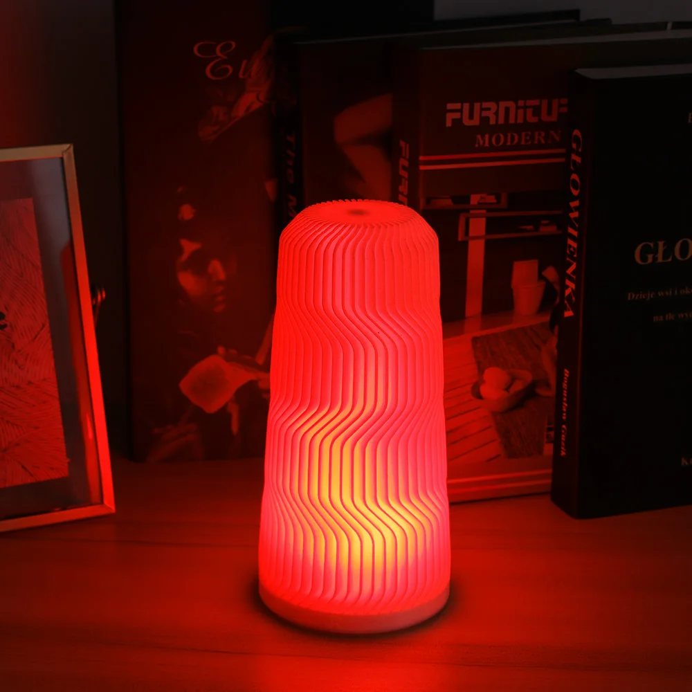 

3D Printed Led Lamp Night Light Touch/Remote Control Mood Light USB Led Light 16-Color For Baby Room Bedroom Party Cafe