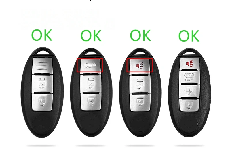 Автомобильный чехол для ключей из алюминиевого сплава Nissan Teanra Qashqai X-Trail Sylphy Murano