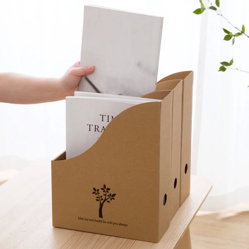 Складной бумажный держатель для книги декоративная коробка хранения книг