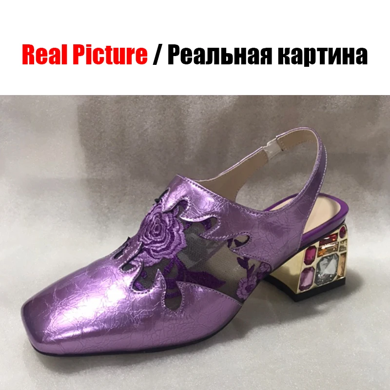 DARATASIA Новинка Большие размеры 34–41 из натуральной лакированной кожи Босоножки