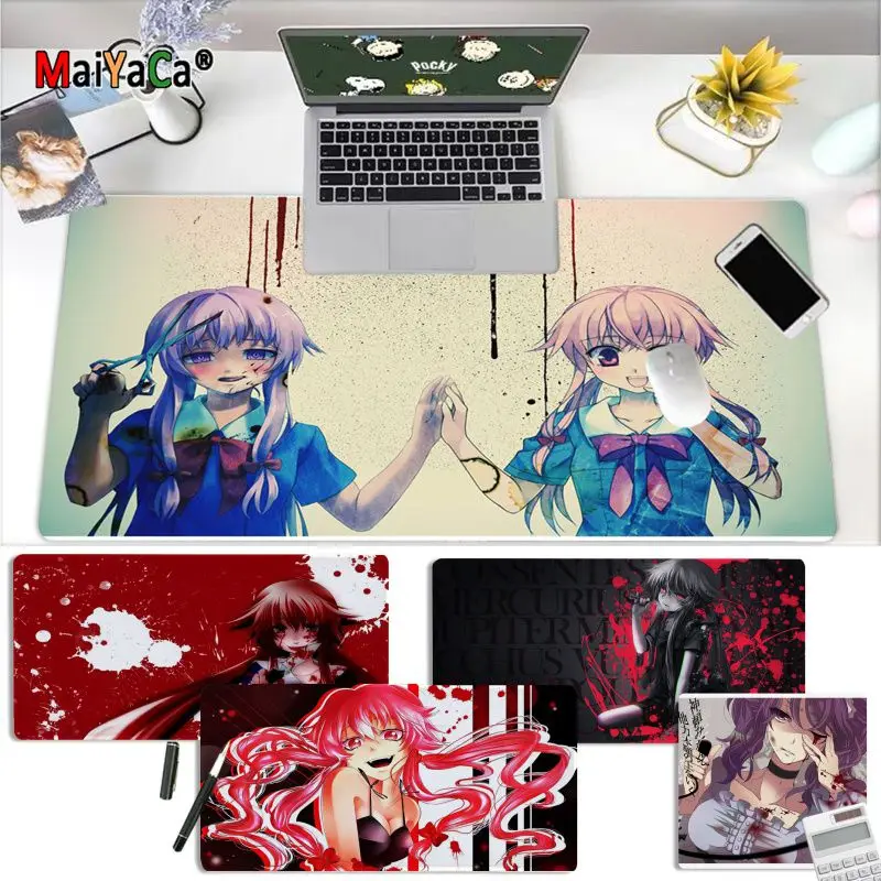 

MaiYaCa High Quality Mirai Nikki Future Diary Durable Rubber Mouse Mat Pad Rubber PC Computer Gaming mousepad