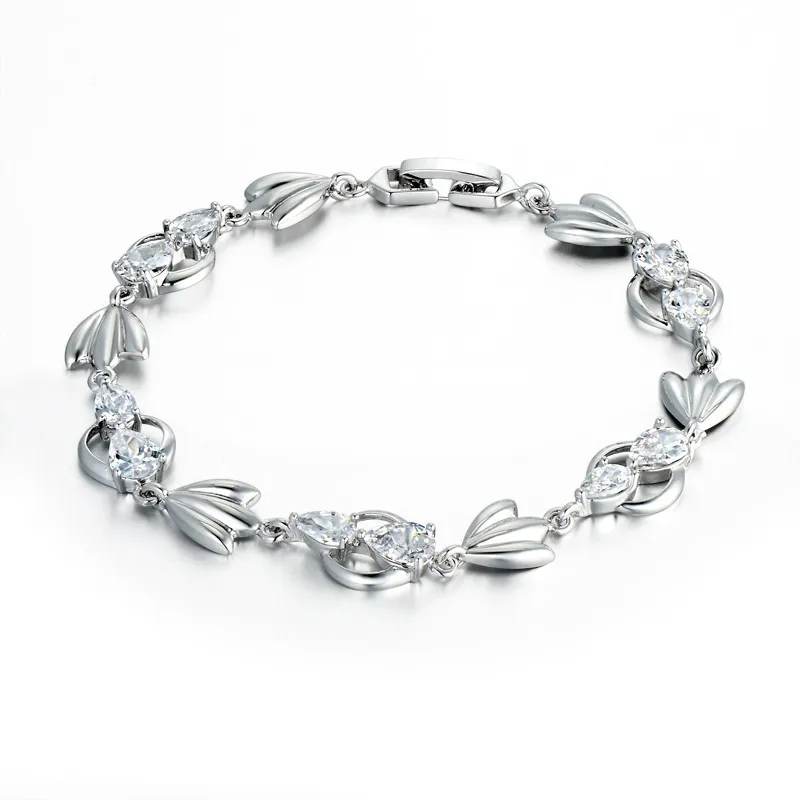 Модный браслет с фианитами для тенниса и кристаллами женские браслеты