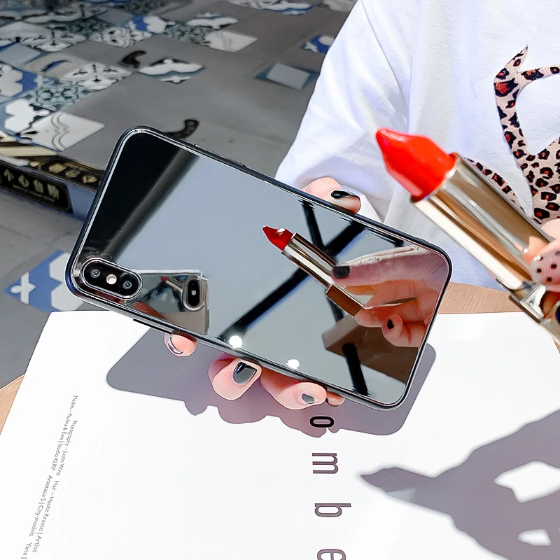 Black Silver YBD жесткий зеркальный чехол для huawei P20 Lite P30 P10 lite P Smart защитный чехол для huawei mate 10 20 Lite чехол Funda Coque - Цвет: Black Silver