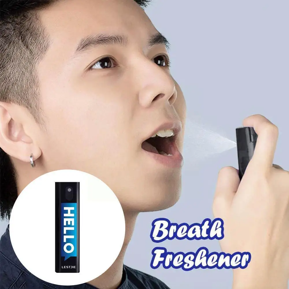 

Мятный спрей для рта, портативный травяной спрей для ухода за ртом для взрослых, лечение плохого дыхания N7y5