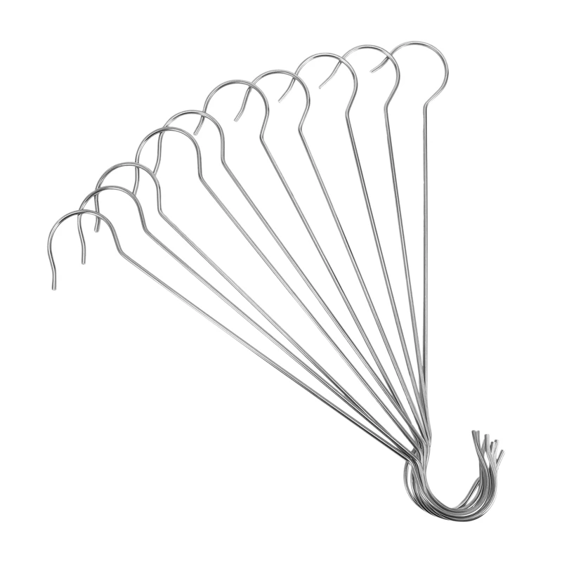 

10Pcs 16 Inch Extra Large Long Outdoor Plant Hanging S Hooks - for Baskets, Bird Feeders, Wind Chimes, Garden Ornaments