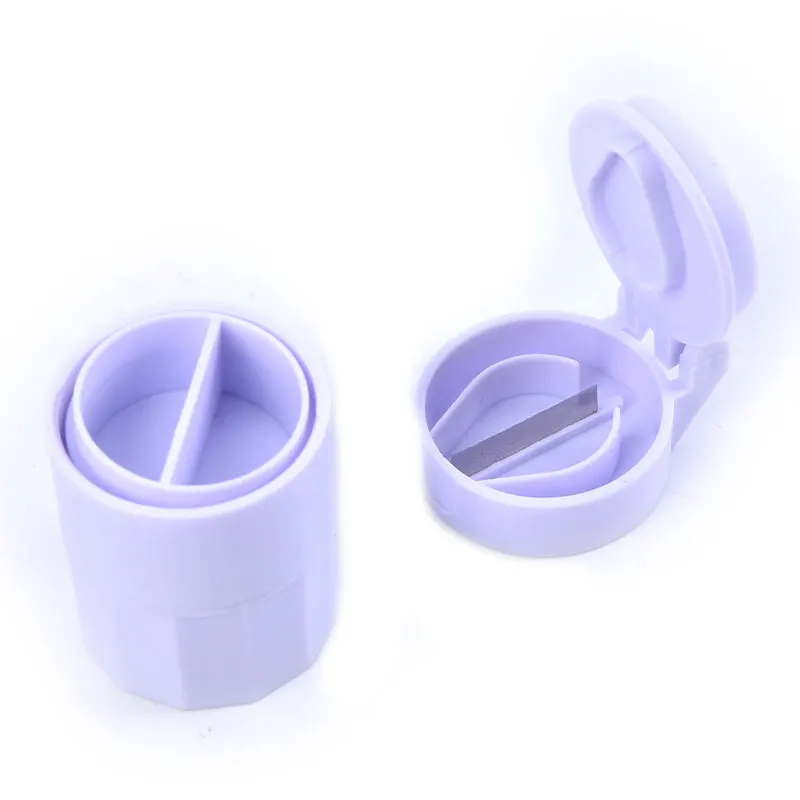 

Дорожный контейнер, портативный резак для таблеток и Разделитель с дозатором, органайзер для лекарств, чехол для таблеток, витаминов, резак ...