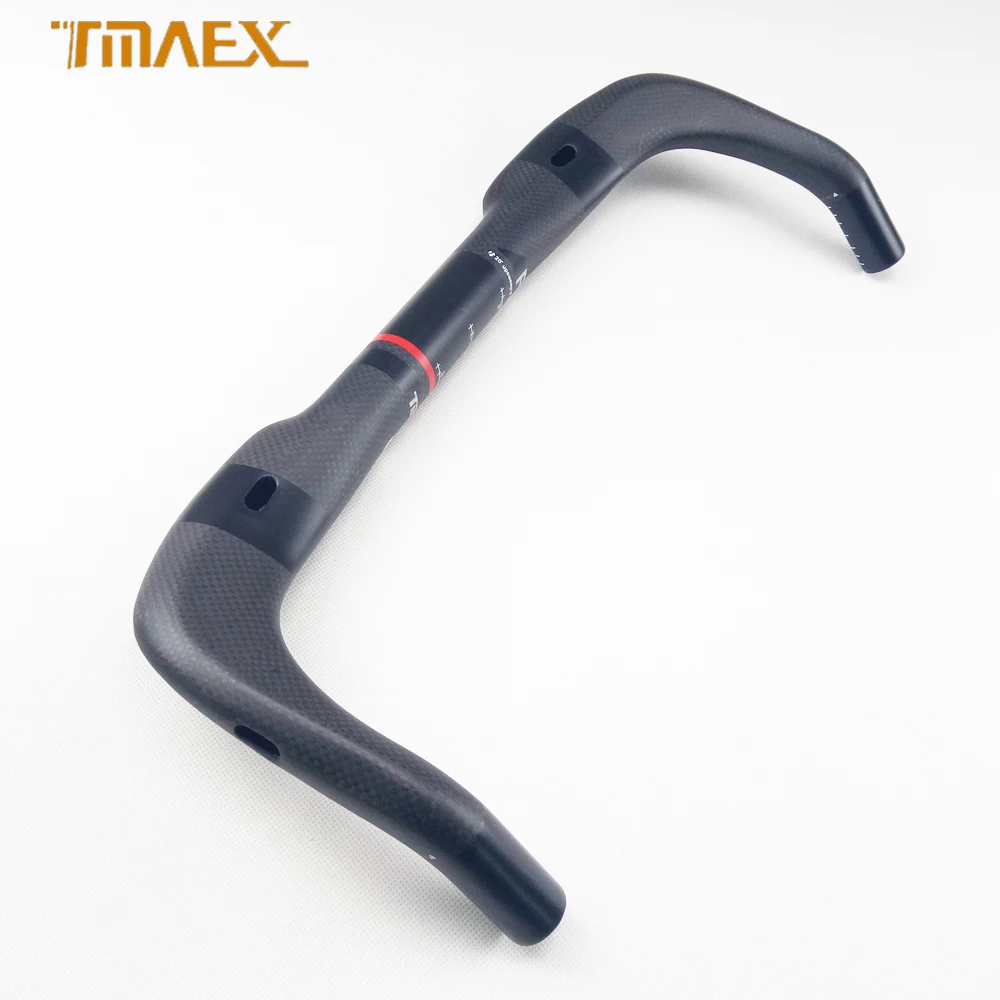 TMAEX Pro черный велосипедный руль для триатлона карбоновый велосипед Bullhorn 3K матовый