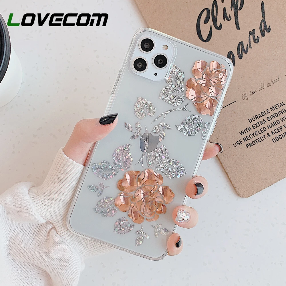 Чехол LOVECOM для телефона iPhone 11 Pro Max XR XS 7 8 Plus X мягкий прозрачный чехол с