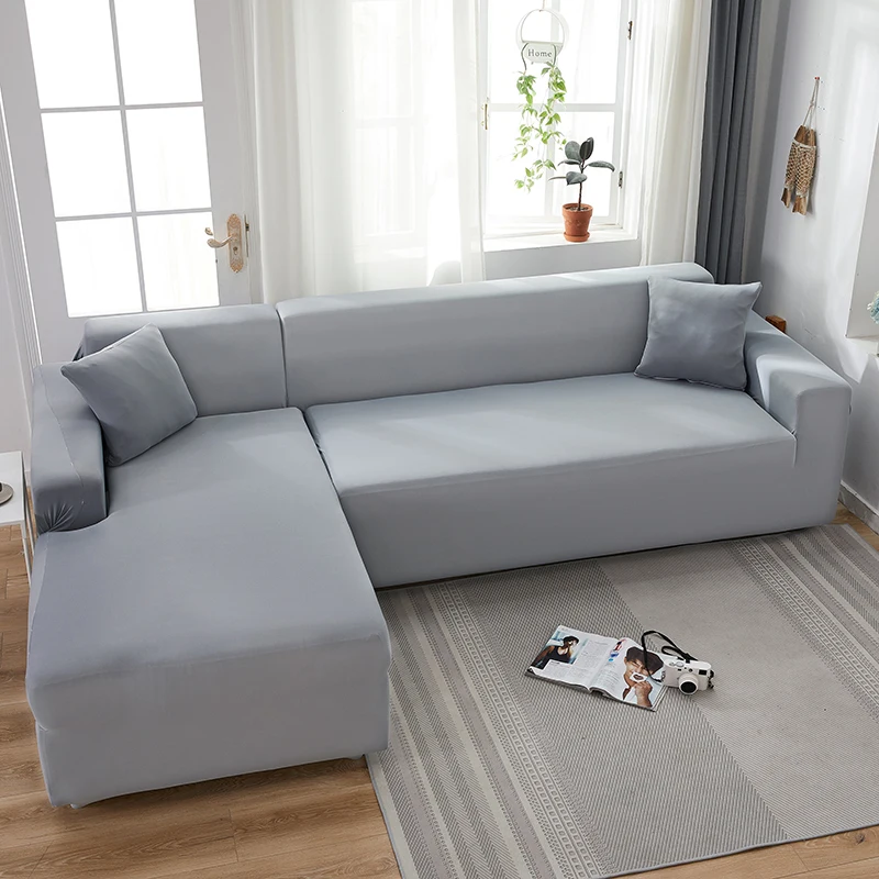 Твердые Цвет для диванов эластичность стрейч чехол дивана на двоих диван угловой