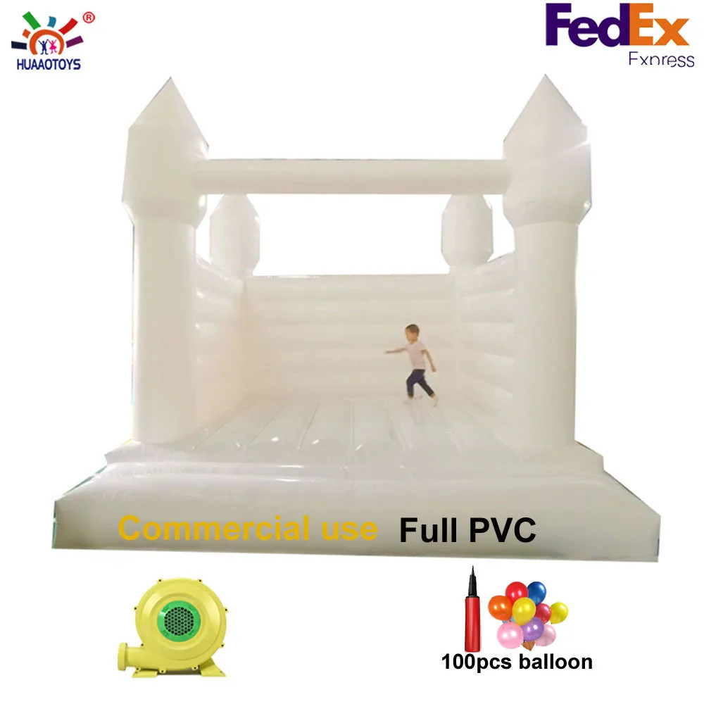Commercia PVC Inflatable White Wedding Jumper Inflatable Bouncy Castle/Moon Bounce House/Bridal Bounce Wedding Bounce House