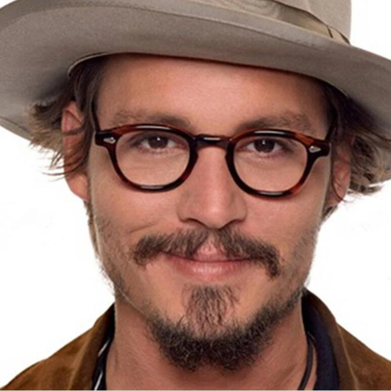 Мужские и женские винтажные очки в стиле Джонни Depp по рецепту ретро оправа для