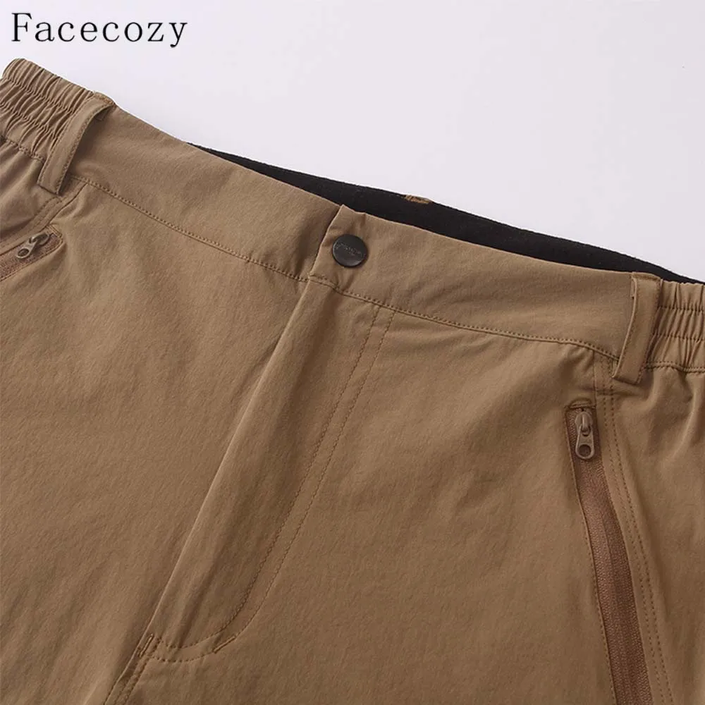 Штаны Facecozy мужские спортивные быстросохнущие Однотонные эластичные дышащие из