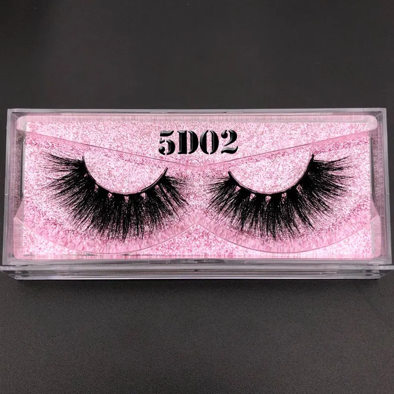 5D02 Mikiwi 5d lashes 3D норковые ресницы розовое золото блестящий чехол коробка с собственным логотипом для оптового заказа whalesale - Цвет: 5D02