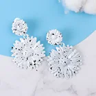 Женские серьги-гвоздики в Корейском стиле, милые ювелирные украшения с цветами, летние аксессуары