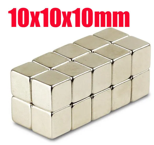 10*10*10 n52 магнит s 10 pc Сильный Блок Магнитные кубики 10 мм x 10 мм x 10 мм Редкоземельные неодимовые магниты