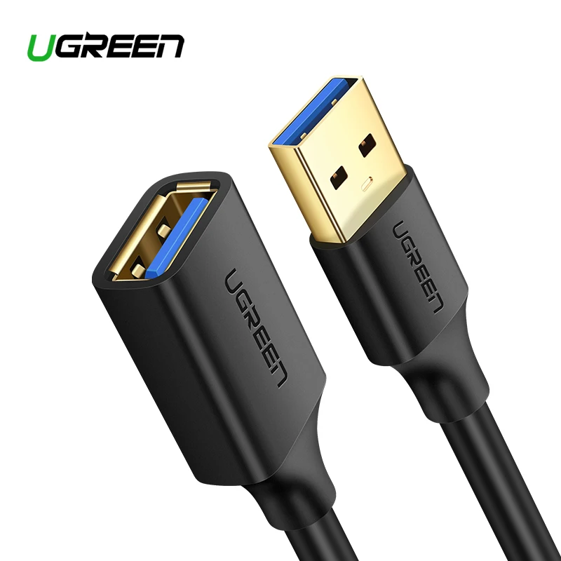 Ugreen USB кабель-удлинитель USB 3,0 кабель для умный принтер PS4 SSD USB3.0 2,0 для удлинителя данных шнур мини USB кабель-удлинитель