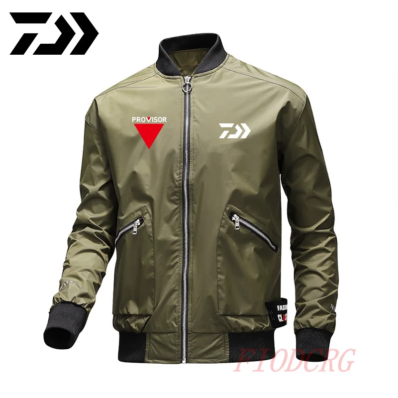

Daiwa Fishing Jacket Men Patchwork Thin Button Spring Autumn Outdoor Fishing Clothing Sports Fishing Shirt Cycling Casual Coat