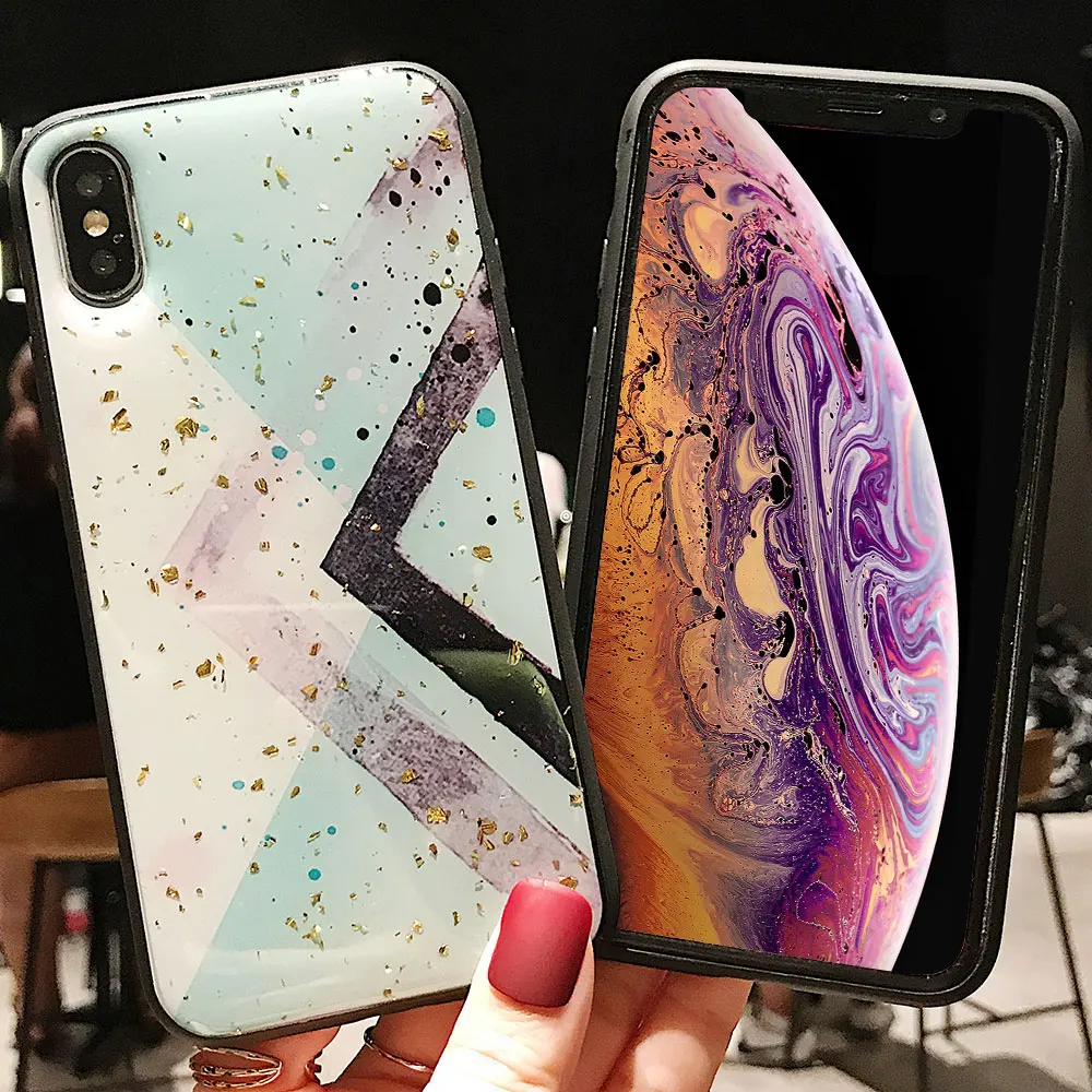 KISSCASE чехол с блестками для iPhone X XR XS Max 7 8 Plus 6 TPU полный защитный Funda 6S |