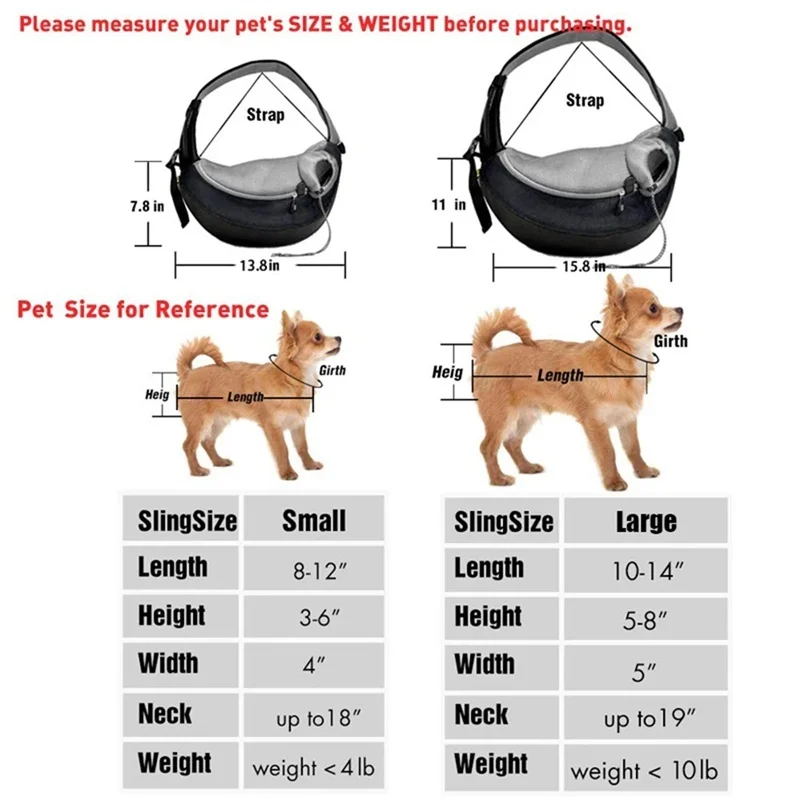 Pet Dog Cat Sling Carrier Breathable Travel Safe Bag Puppy Kitten Outdoor Mesh Oxford Handbag Backpack Supplies |