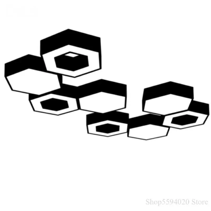 Современные Геометрические светодиодный Потолочные светильники с Сотами для