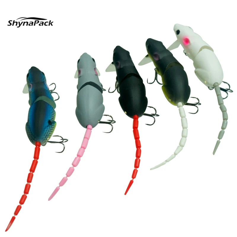 

1Pcs 3D Eyes 85mm topwater Mouse Bait Fishing Lure Simulation Fishing Tackle Minnow Lure Swimbait Hard Artificial Fishing Bait