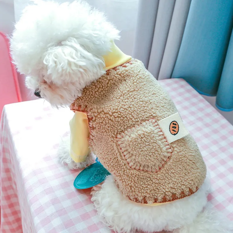 

Cute Pet Wool Knitting Coat Cotton Soft Pullover Pet Dog Costume Clothing Vest Dog Jacket Sweatshirt Cat Sweater Hot Selling