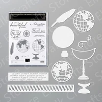 globe metal cutting dies and stamps stencils for diy scrapbook card decorative craft embossing 2021 new