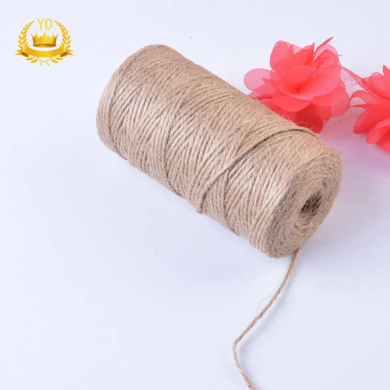 

1Roll 5/20/100m Natural Jute Hemp Rope Home Decoration Retro Style DIY Craft Cord 1.5/2mm Diameter Twine Scrapbook Handmade Rope