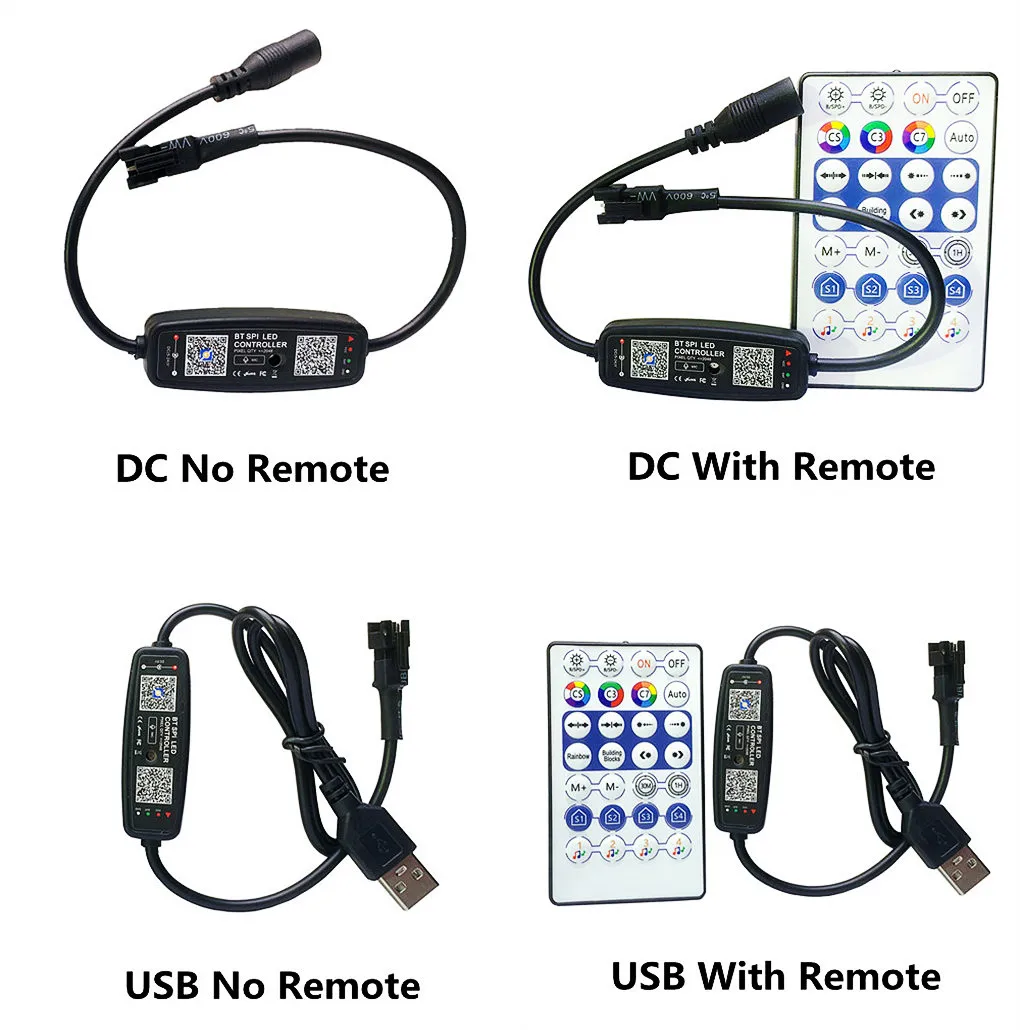 

WS2812B LED Pixels Controller 28Keys Remote Bluetooth Music Controller With MIC For WS2811 WS2812 SK6812 Addressable Strip Light