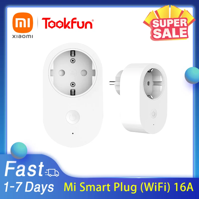 Удлинитель розетки Xiaomi Mi Smart Plug Wi Fi 16 А ЕС глобальная версия|Умные розетки| |