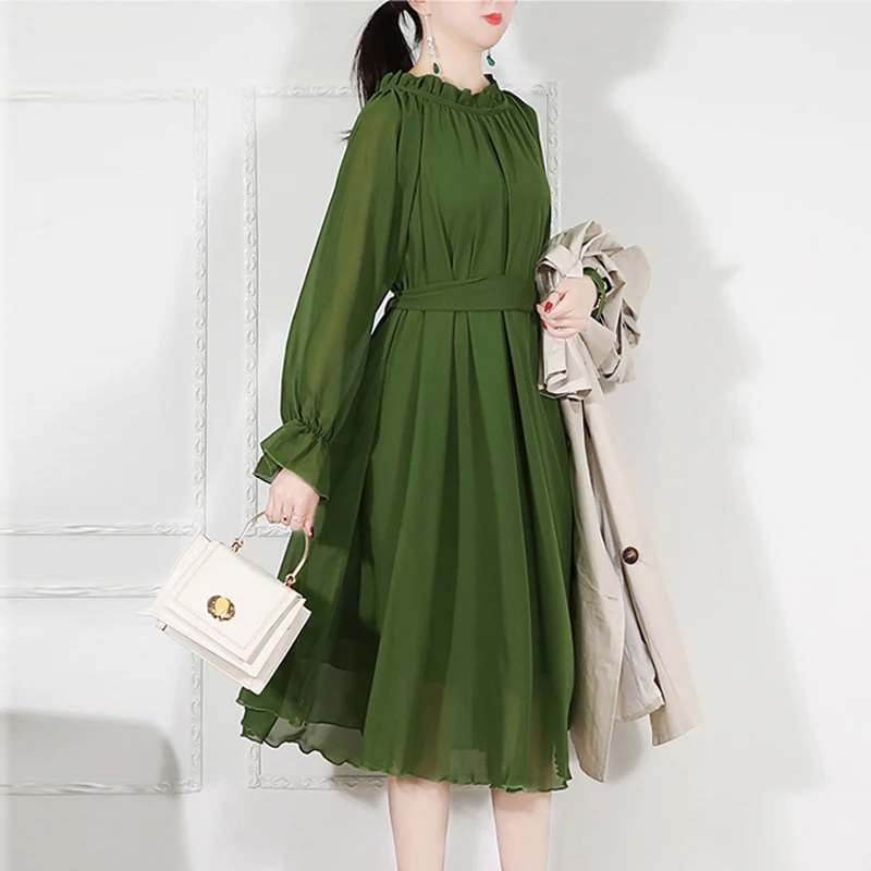 2020 Boho короткие платья для прогулок Женская одежда с длинным рукавом Богемия