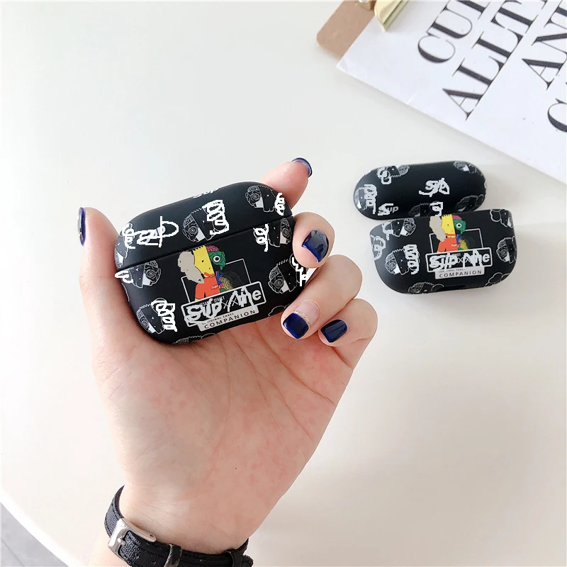 Популярный Матовый чехол Funda для AirPods Pro Чехол для ПК Жесткий Модный чехол для Apple Air pods pro 3 tws Bluetooth чехол для наушников# EW