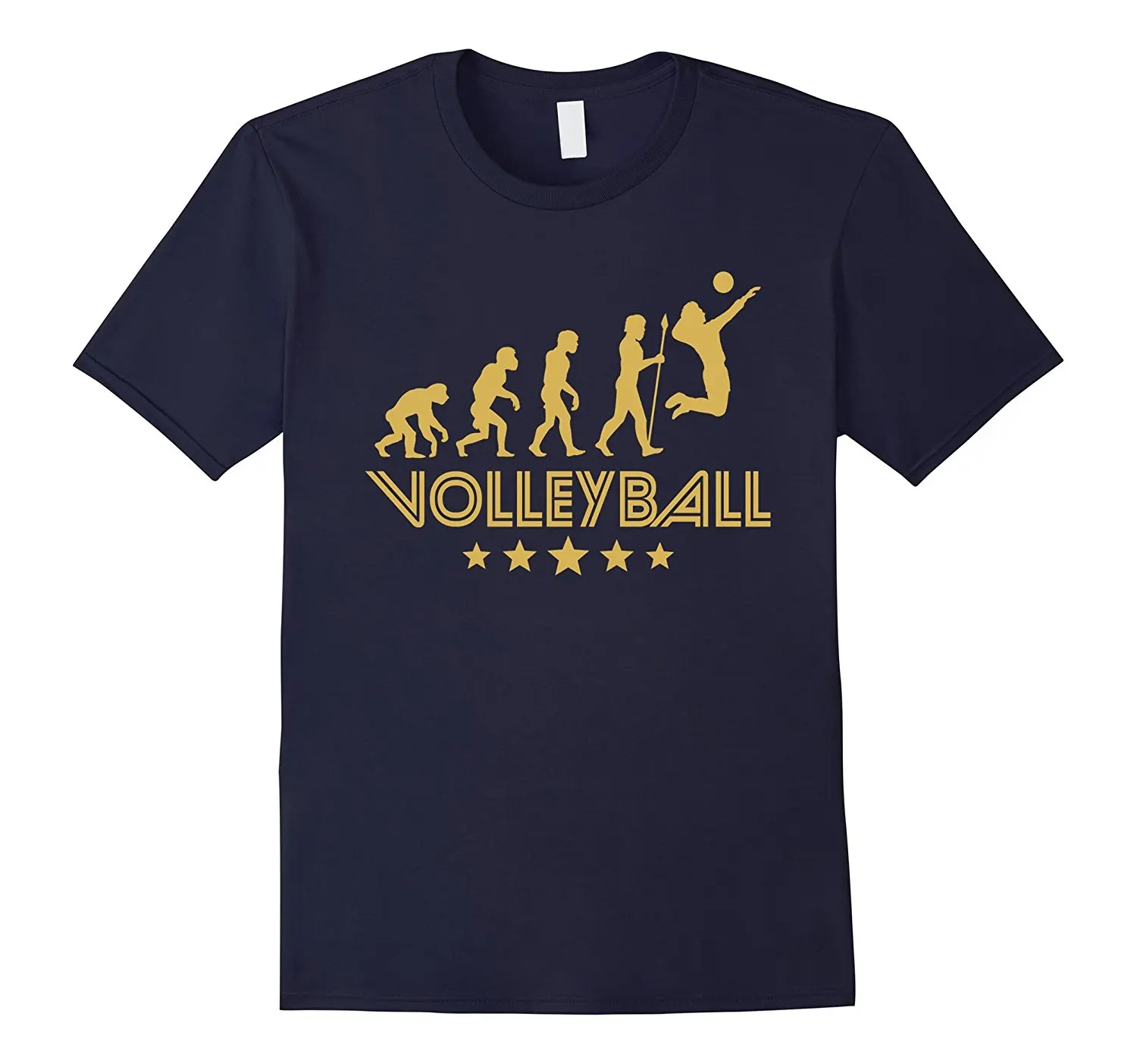 

Volleyballs Evolution Retro Style Graphic T-Shirt Mens 100% Cotton Plus Size Top Tee Tee Shirt Casual Short Sleeve Tops