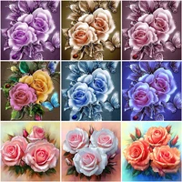 5d diamond painting flower full square drill cross stitch rose diamond art embroidery mosaic sale hobby gift bead picture kits
