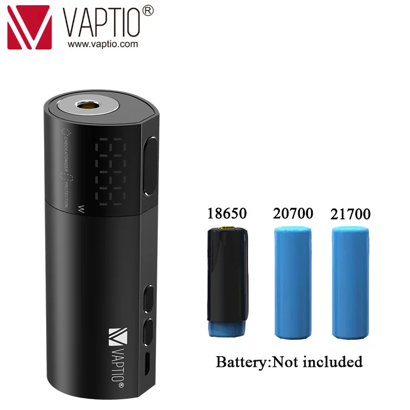 Электронная сигарета Vaptio VEX100 боксмод вейп 100 Вт 510 Thread питание от батареи