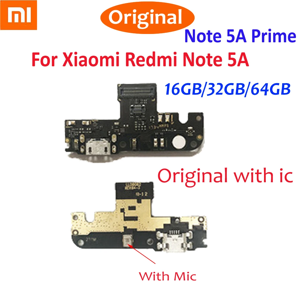 

Оригинальная зарядная плата с USB-портом для Xiaomi Redmi Note 5A Prime, док-разъем с гибким кабелем для микрофона