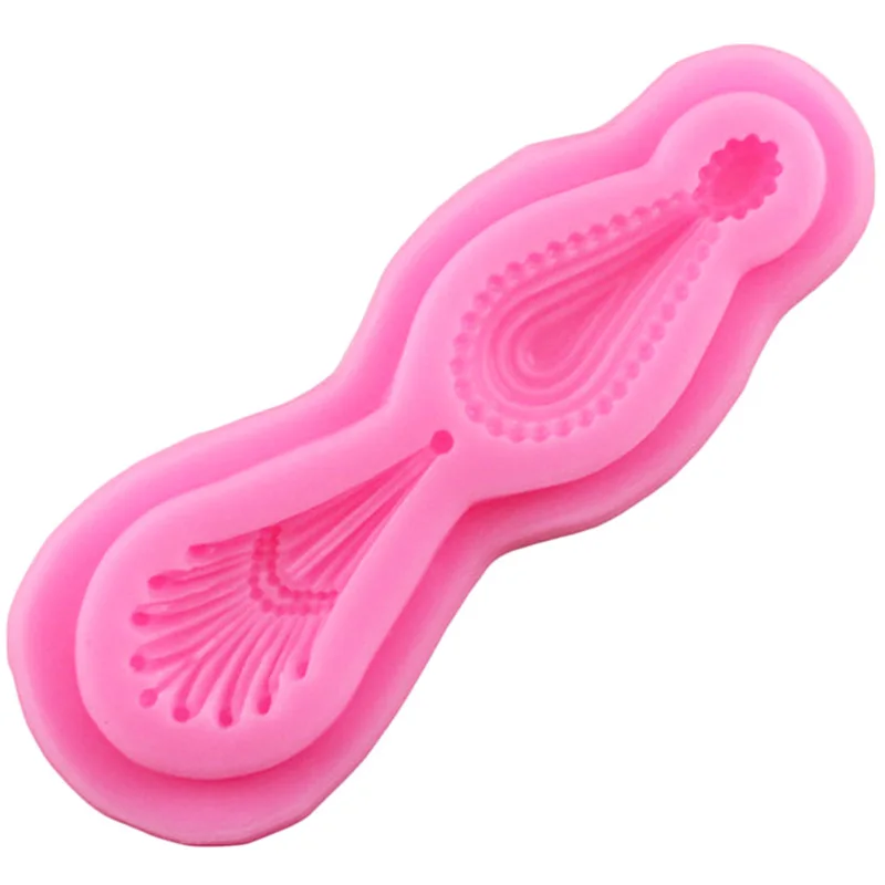 Капли воды кружева шаблон силиконовые формы для торта павлиньими перьями