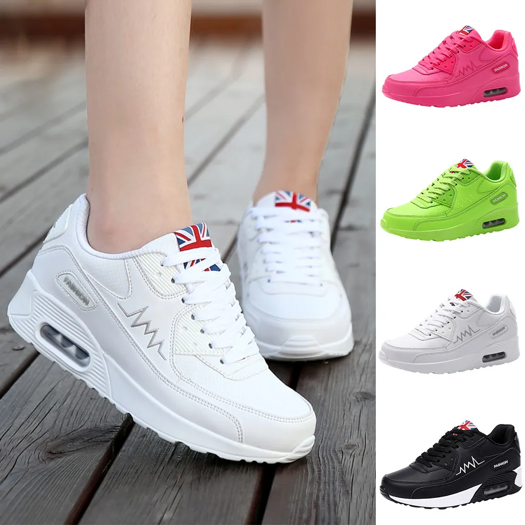 

SAGACE women's sneakers with platform Fashion Casual shoes women Lace Up Breathable Sport sneakers women Platform Sneakers Shoes