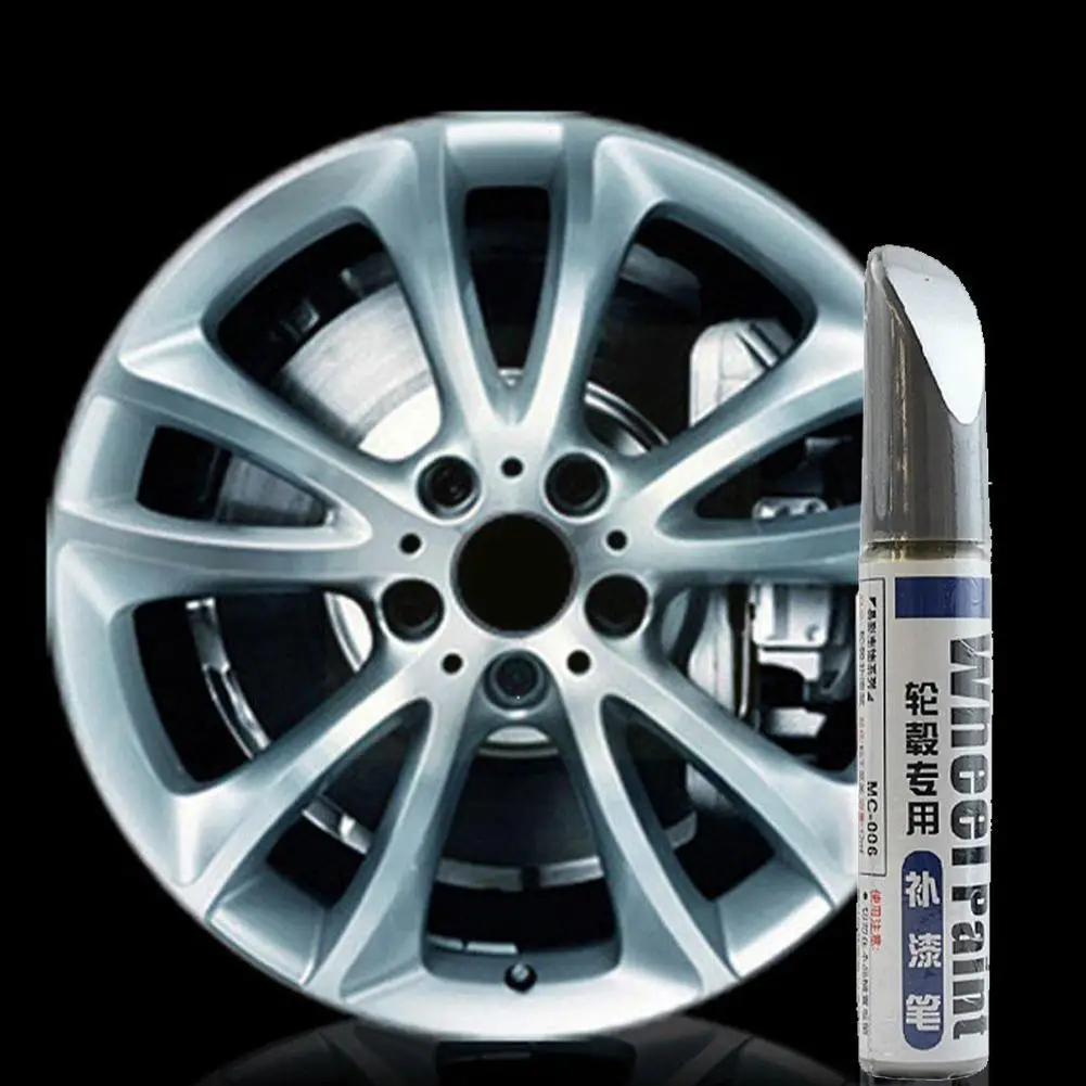 

Aluminum alloy wheel hub renovation paint brush wheel hub paint Automobile Silver hub pen repair wheel spray scratch F0I2