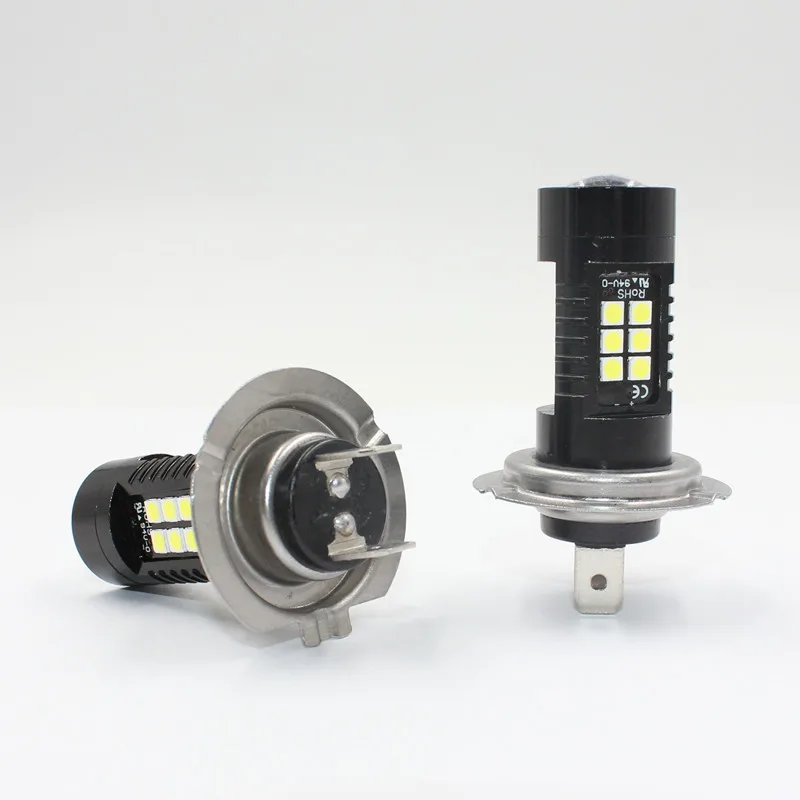 FSTUNING 2x H7 автоматические светодиоды для авто DRL Вождения LED светильник 21SMD CANBUS