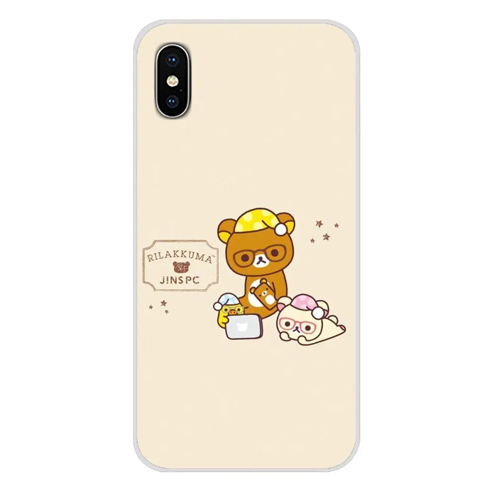 Alaska два белых медведя Rilakkuma для Apple IPhone X XR XS 11Pro MAX 4S 5s 5C SE 6S 7 8 Plus ipod touch 5 6 Чехол