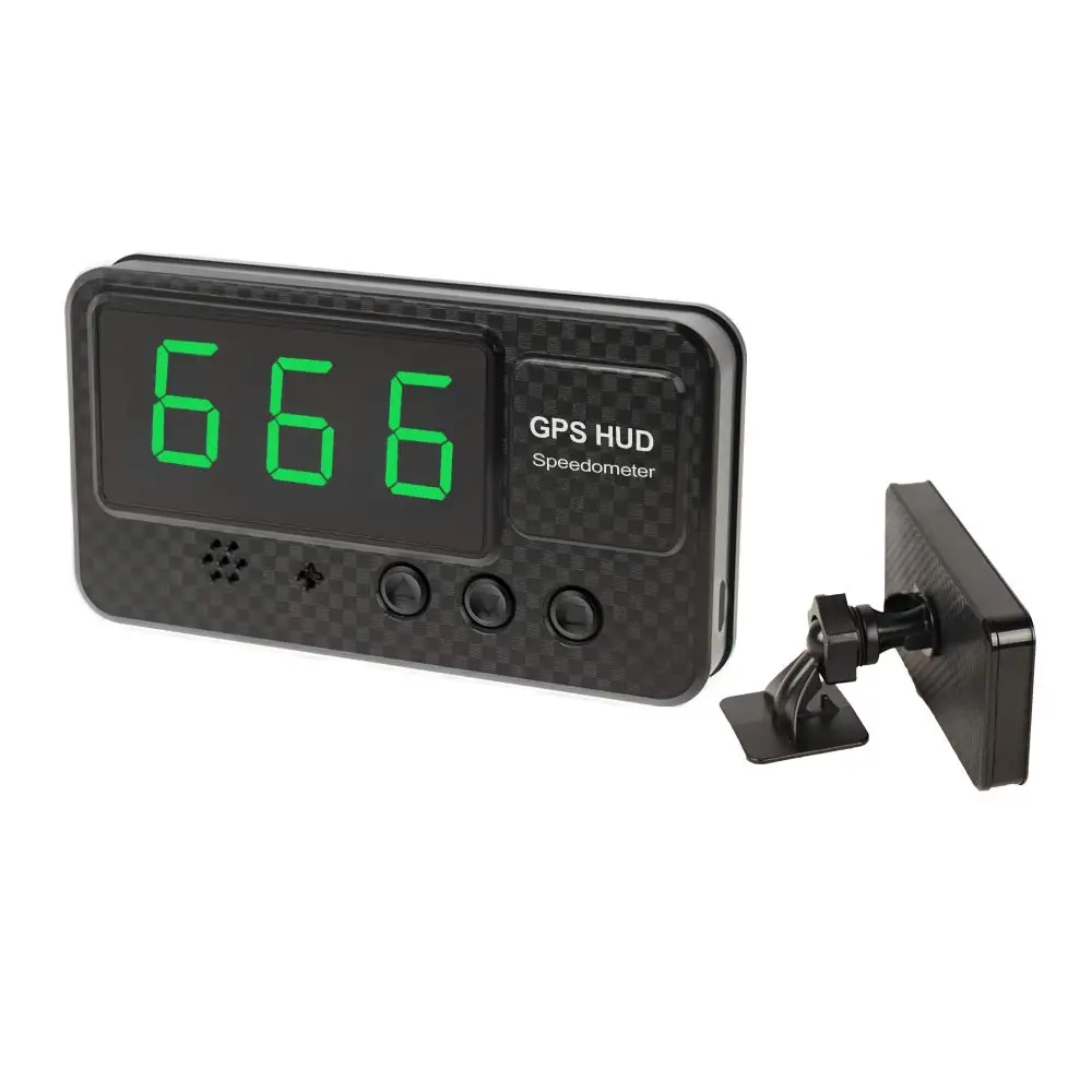 Universal GPS HUD Speedometer Odometer Car Digital Speed Display MPH Over Speed Alarm Car Clock for All Vehicles C60S