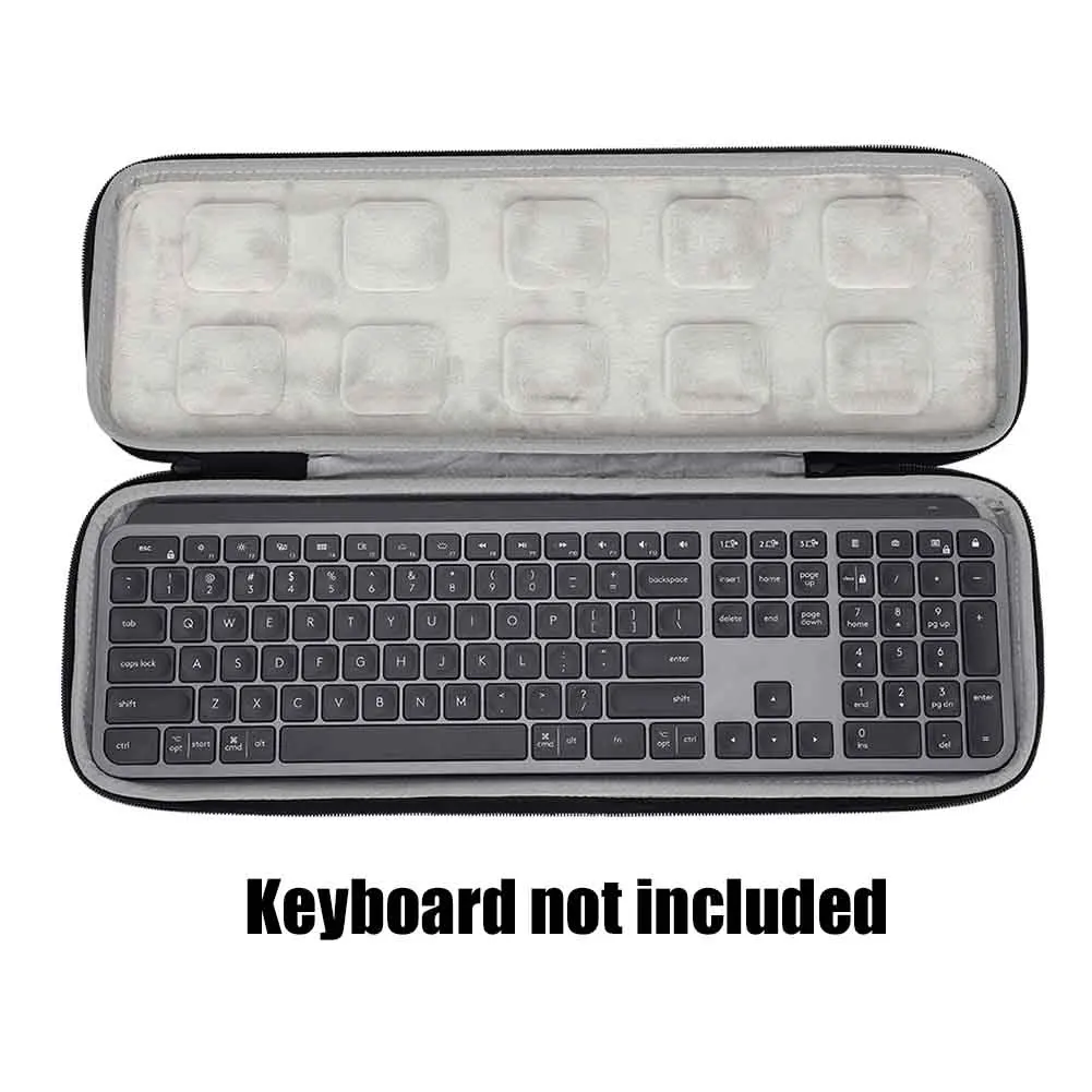 

Portable Wireless Keyboard Zipper Dustproof Travel Case Home Shockproof Carrying Hard EVA Protective Storage Bag For MX Advanced